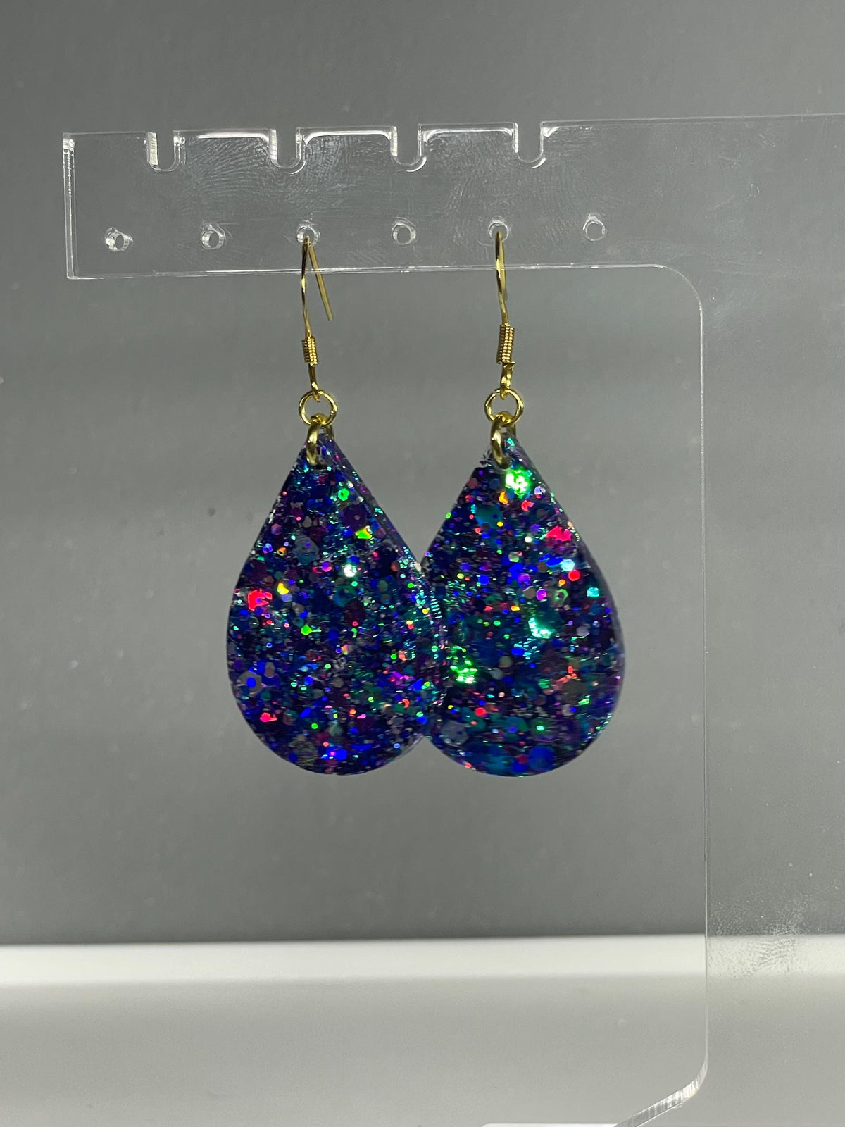 Iris dangle earrings