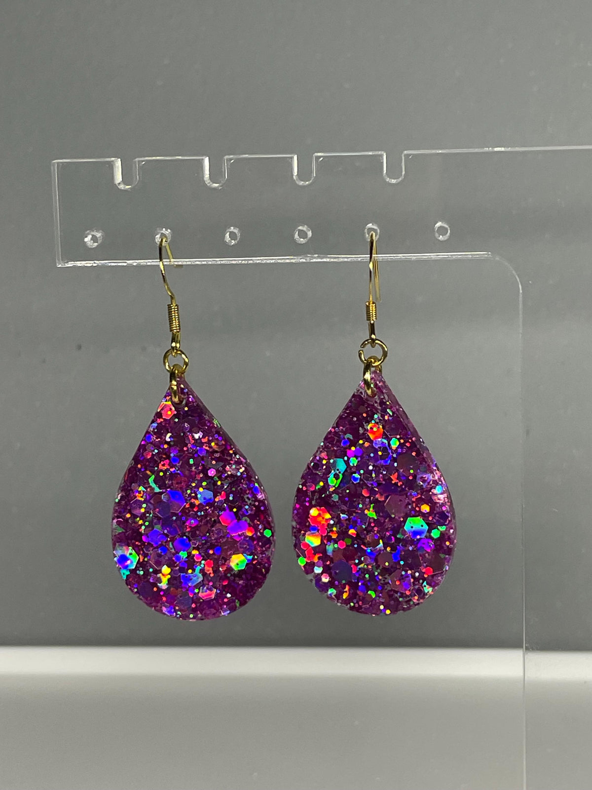 Iris dangle earrings