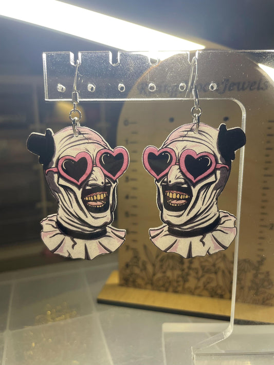 Art the Clown Earrings | Horror Earrings | Creepy Clown Jewelry | Horror Fan Gift | Halloween Jewelry