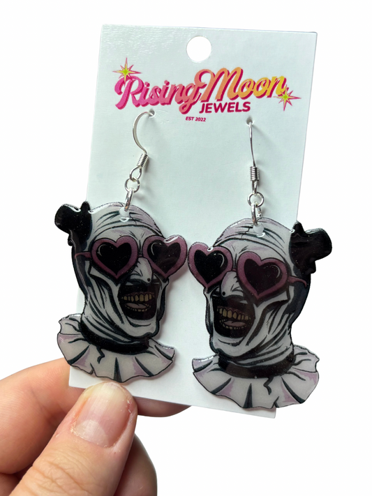 Art the Clown Earrings | Horror Earrings | Creepy Clown Jewelry | Horror Fan Gift | Halloween Jewelry