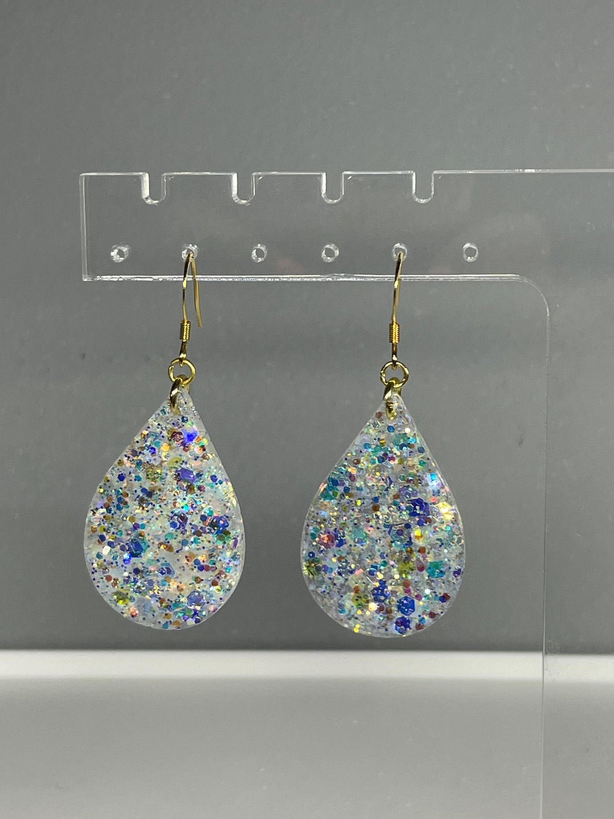 Iris dangle earrings